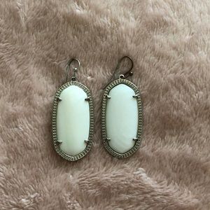 Kendra Scott Elle Earrings in Pearl White